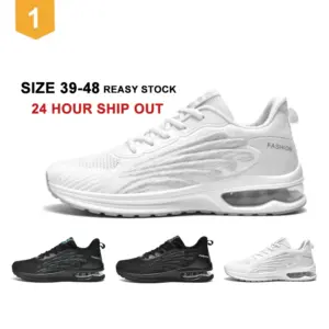 Hot Selling Men's Air Cushion Athletic Tenis Running Sneakers Lightweight Sport Gym Jogging Breathable Fashion Walking Shoes