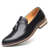 Chaussures Pour Homme En Cuir Holiday Walking Dress Shoes Made Tassel Men's Loafers Leather Shoes Pure Leather Shoe for Men