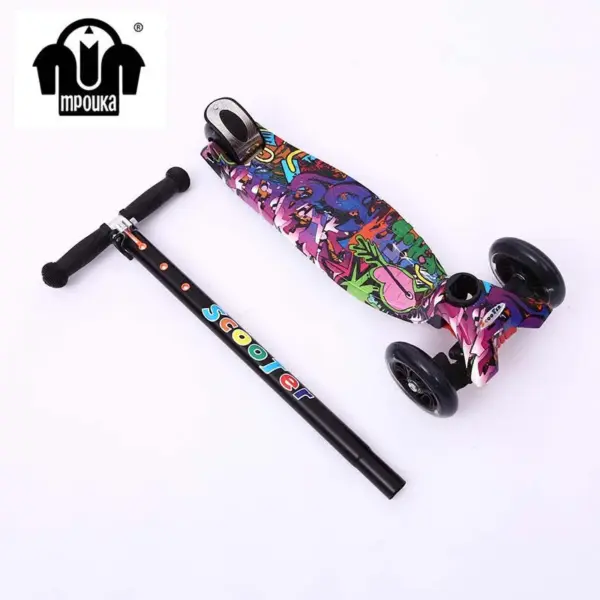 2022 New Three-wheel Push Kick Skateboard Boys and Girls Toddler Toys Children's Bicycles