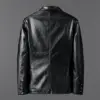 New Arrivals Motorcycle Leather Jacket Double Breasted Fashion Trend Leather Jackets for Men Business Men's Jackets Leather