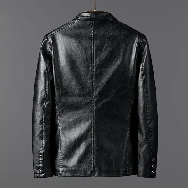 New Arrivals Motorcycle Leather Jacket Double Breasted Fashion Trend Leather Jackets for Men Business Men's Jackets Leather