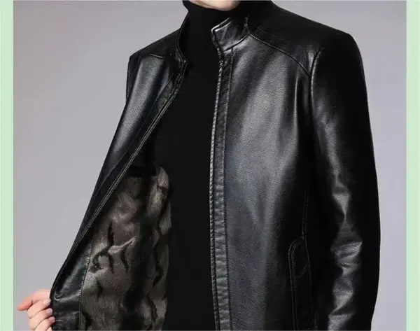 2023 Men's Jackets Leather Winter Thickened High Quality Leather Bomber Jacket  Fashion Casual Leather Jackets for Men