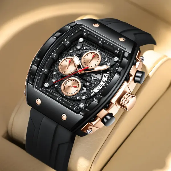 High Quality Fashion Sports ONOLA Brand Watch for Men Night Light Quartz Chronograph Watch Factory Wholesale Watches