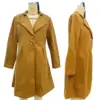 SM1042 Custom LOGO Mid-length Korean Version Wool Lapel Thin Winter Coat Solid Color Slim Ladies Woolen Coats for Women