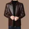 2023 Men's Jackets Leather Winter Thickened High Quality Leather Bomber Jacket  Fashion Casual Leather Jackets for Men