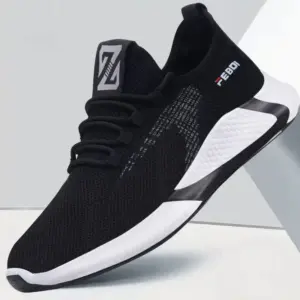 Manufacturers Wholesale Men's Net Surface Lightweight Breathable Anti-skid Wear-resistant Casual Shoes