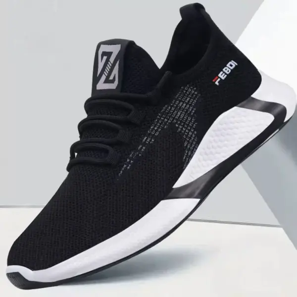 Manufacturers Wholesale Men's Net Surface Lightweight Breathable Anti-skid Wear-resistant Casual Shoes