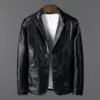 New Arrivals Motorcycle Leather Jacket Double Breasted Fashion Trend Leather Jackets for Men Business Men's Jackets Leather
