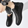 Accept OEM Men Shoes Sneakers Breathable New Loafers Shoes Casual Sneakers Leather Handmade Men Shoes Loafers