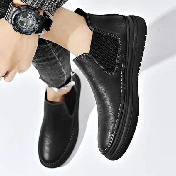 Accept OEM Men Shoes Sneakers Breathable New Loafers Shoes Casual Sneakers Leather Handmade Men Shoes Loafers