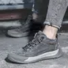 New Men's Casual Shoes Plush Single Shoes Large Leather Shoes with Soft Soles