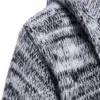 New Style Wholesale Knitted  Fashion Men's Long Sleeves Knitwear Coat Autumn Winter Long Length Cardigan Hoodie Sweater