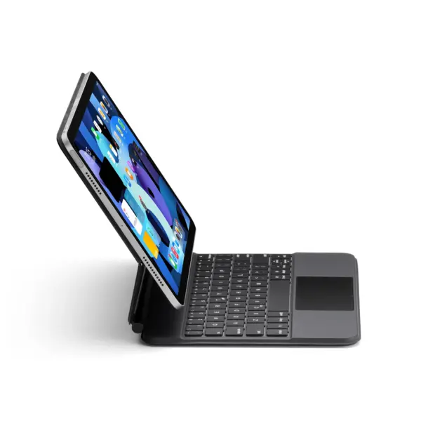 Blue Tooth Magic Keyboard Case for iPad Pro11  Inch 2024 M4 Tablet Case Russian Arabic Hebrew Spanish Portuguese Thai Keyboard
