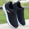 New Casual Sneakers Men's Summer Breathable Mesh Shoes Versatile Korean Fashion Shoes Ultra-light Running Shoes