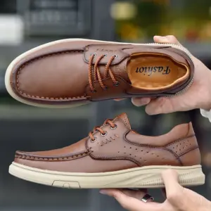 Italian Handmade Working Comfortable Office Men Genuine Leather Dress Shoes Casual Shoes