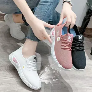 Soft Spring Women Casual Shoes Breathable Mesh Platform Sneakers Women New Fashion Mesh Sneakers Shoes Tennies Sports Shoes