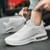 Hot Selling Men's Air Cushion Athletic Tenis Running Sneakers Lightweight Sport Gym Jogging Breathable Fashion Walking Shoes