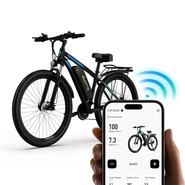 Dual Battery Europe Warehouse DUOTTS C29 Electric Bicycle 750W 48V 15AH*2 Electric Bike 29 Inch Tire Disc Brake Ebike E Bike