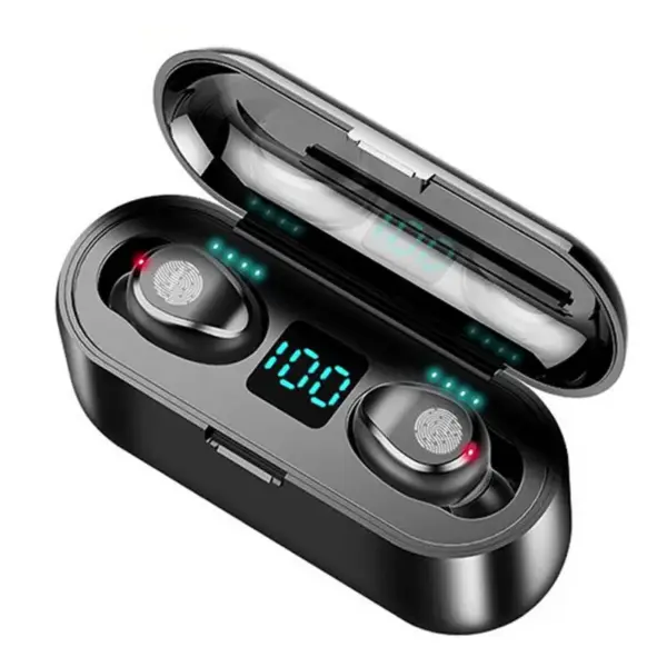Dropshipping F9 Tws 8D Stereo Lcd Display Ipx7 5.0 Wireless Earbuds In-Ear Headphone Earphones F9