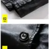 New Arrivals Motorcycle Leather Jacket Double Breasted Fashion Trend Leather Jackets for Men Business Men's Jackets Leather