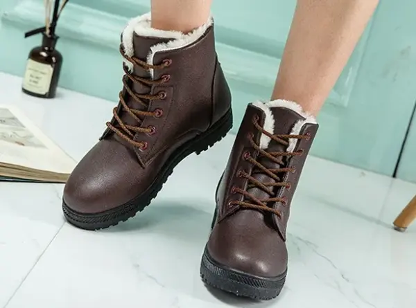 2021 Heels Keep Warm Fur Plush Insole Ankle Boots for Women Shoes Shoes Woman Fashion Sneakers Winter Women Snow Boots
