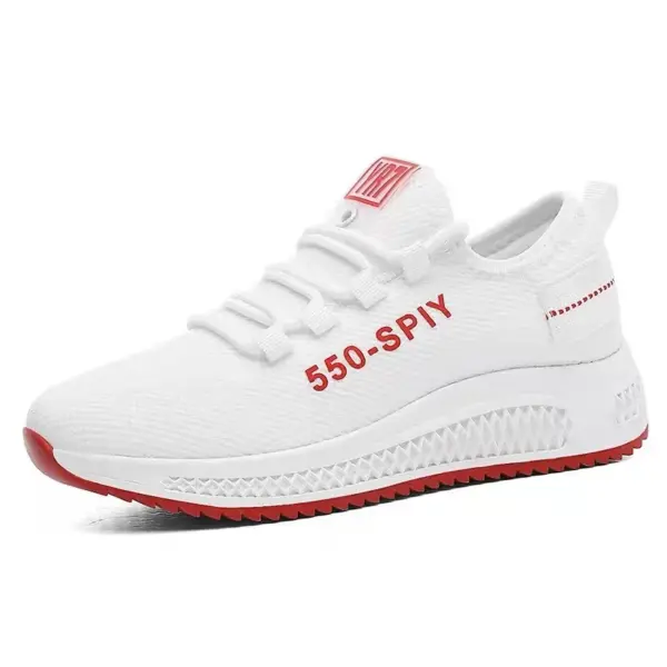 Made in China 2022 New Breathable Sneakers White Flat Mesh Shoes Mesh Casual Hollow Running Women's Shoes