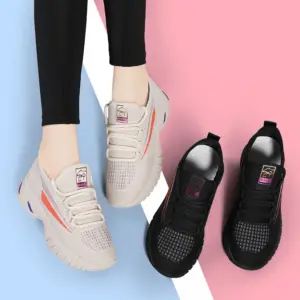 Fashion Trend Breathable Thick Platform Casual Shoes for Ladies
