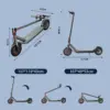 Patinete eléctrico plegable portátil de dos ruedas para adultos, nuevo y popular, con envío desde almacén internacional, 2024