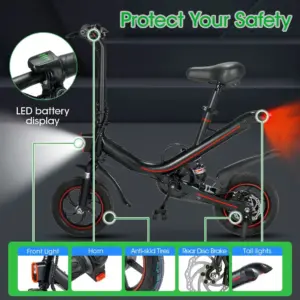 Cyclebike Electric Bicycle Foldable Bike 350W Folding Electric Bicycle With 36V 7.5AH Battery