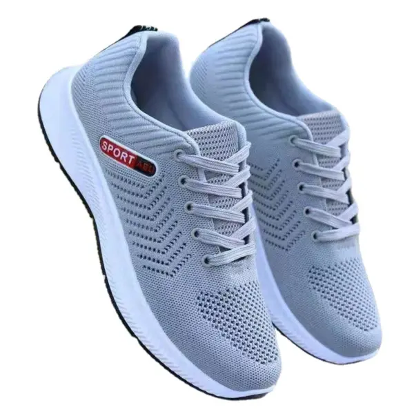 New Casual Sneakers Men's Summer Breathable Mesh Shoes Versatile Korean Fashion Shoes Ultra-light Running Shoes