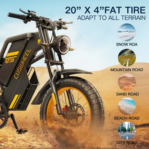 Coswheel Brand Gt20 New Electric Bicycle 1500w E Bike 25ah Battery Electric Mountain Bike Ready to Ship From Eu Uk Warehouse