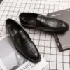 2025 Hot Selling Products Chaussures Homme Mocassins En Cuir Italienne Mens Crocodile Oxfords Leather Shoes Suede Dress Shoes