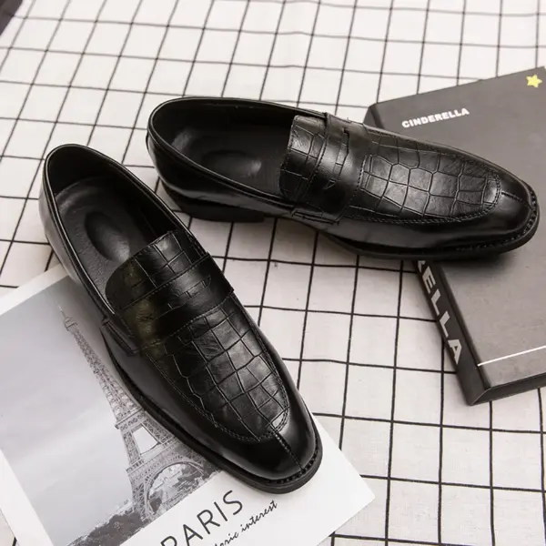 2025 Hot Selling Products Chaussures Homme Mocassins En Cuir Italienne Mens Crocodile Oxfords Leather Shoes Suede Dress Shoes