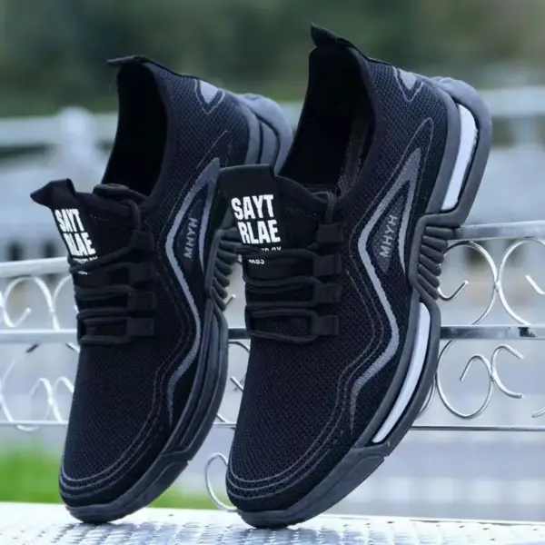 Spring and Autumn Sports Shoes Breathable Deodorant Anti-slip Wear-resistant Lightweight Men's Shoes Korean Casual Shoes