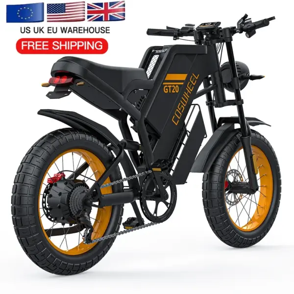 Coswheel Brand Gt20 New Electric Bicycle 1500w E Bike 25ah Battery Electric Mountain Bike Ready to Ship From Eu Uk Warehouse