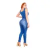 New Designer Women Plus Size Cowboys Decorate Their Ripped White Jumpsuits Lady Clothing