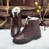 2021 Heels Keep Warm Fur Plush Insole Ankle Boots for Women Shoes Shoes Woman Fashion Sneakers Winter Women Snow Boots