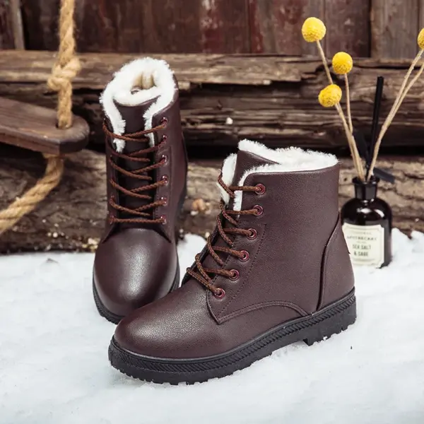 2021 Heels Keep Warm Fur Plush Insole Ankle Boots for Women Shoes Shoes Woman Fashion Sneakers Winter Women Snow Boots