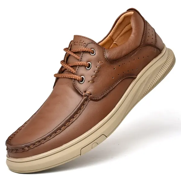 Italian Handmade Working Comfortable Office Men Genuine Leather Dress Shoes Casual Shoes