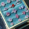 Dylam Luxury Wedding Zirconia Gemstone Jewelry Plated Rhodium Pink Diamond Heart-Shaped Engagement 925 Sterling Silver Rings