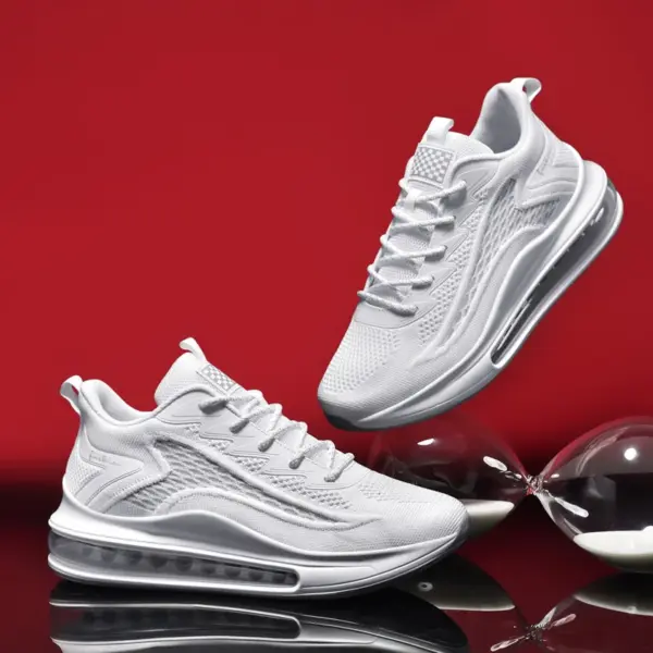 Wholesale Zapatos New Brand Big Size 48 Flying Woven Running Air Cushion Walking Shoes Breathable Custom Sneakers Shoes Men
