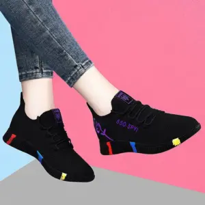 New Comfortable Cheap Women's Casual Shoes Women Breathable Mesh Flat Running Sports Shoes