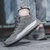 New Men's Casual Shoes Plush Single Shoes Large Leather Shoes with Soft Soles