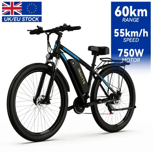 Dual Battery Europe Warehouse DUOTTS C29 Electric Bicycle 750W 48V 15AH*2 Electric Bike 29 Inch Tire Disc Brake Ebike E Bike