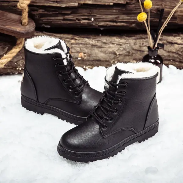2021 Heels Keep Warm Fur Plush Insole Ankle Boots for Women Shoes Shoes Woman Fashion Sneakers Winter Women Snow Boots