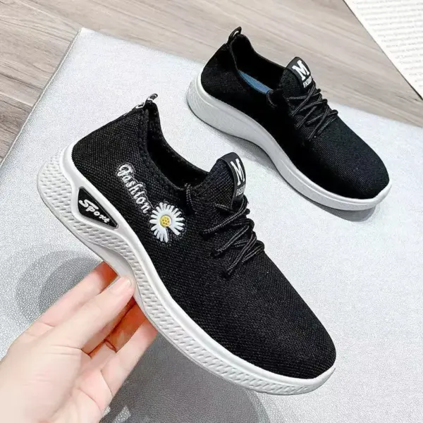 Leather  Tennis White  Ayakkabi Erkek Sneakers Lace-up Canvas Casual  for  Women's Flying Knitting Mesh Shoes