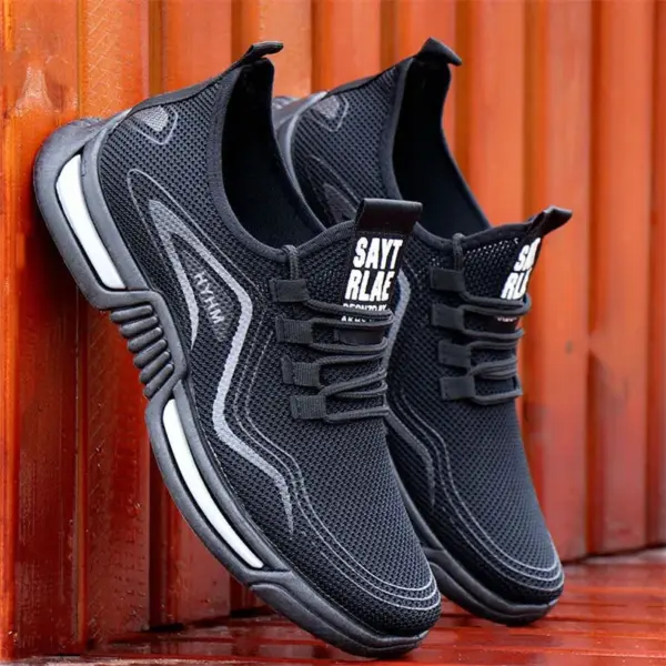 Spring and Autumn Sports Shoes Breathable Deodorant Anti-slip Wear-resistant Lightweight Men's Shoes Korean Casual Shoes