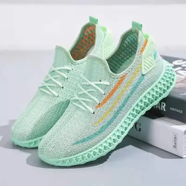 Women's Flying Knitting Mesh Shoes Best Selling		sneaker Fashion Woman	white Shoes for Women New Styles	Casual Sneakers
