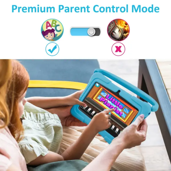 Good Gift 7 Inch Kids Tablet 2GB 32GB Children Pre-Installed Educational APP Android 10 Tablet Pc for Boys Girls