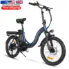 EU Warehouse Electric Foldable Waterproof Bicycles 20 Inch Us Stock 7 Speed Ebike Retro 350 Watt Folding Electric Bike